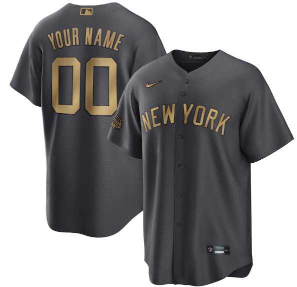 Customized Men's New York Yankees Active Player Charcoal 2022 All-Star Cool Base Stitched Jersey,We sell and wholesale Customized Men's New York Yankees Active Player Charcoal 2022 All-Star Cool Base Stitched Jersey on line form chian!
